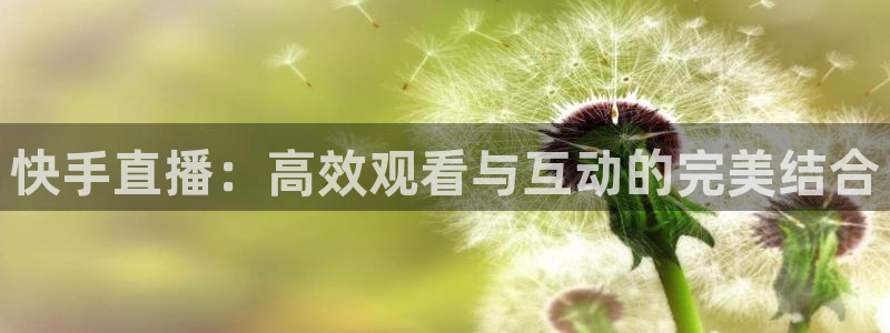 nba球友直播：快手直播：高效观看与互动的完美结合